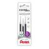 Pentel EnerGel 0.7mm Refill Wallet of 3 - Violet