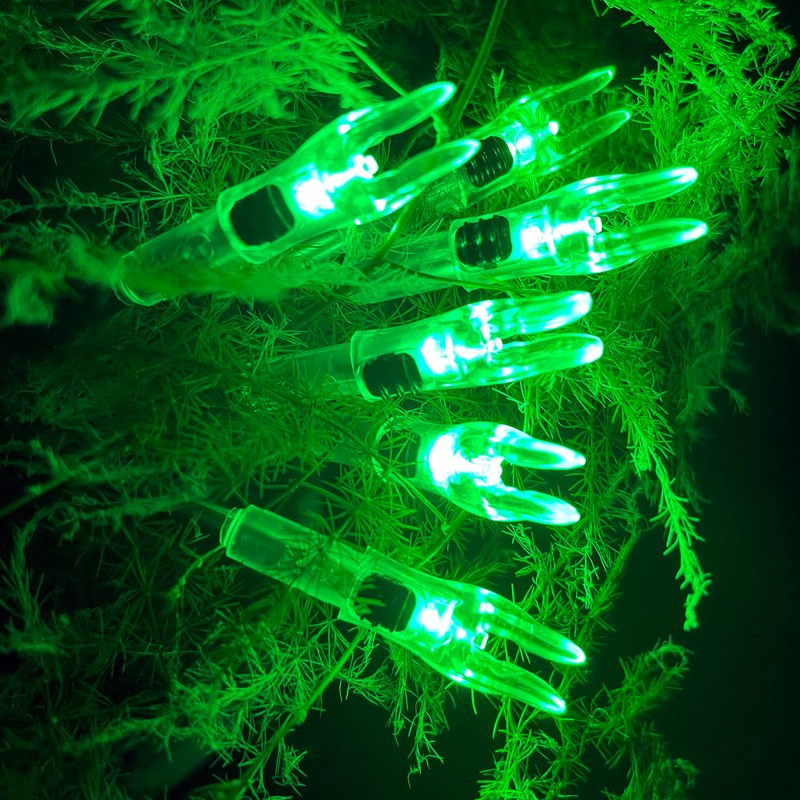 12 Pack X Lighted Nocks Universal Fit for Arrows with