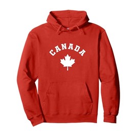 Canada Flag Canadian Vacation Fishing Hiking Skiing Camping Pullover Hoodie