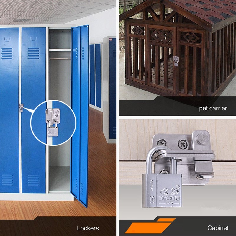 YUOIP® Hasp Latch Gate Bolt Lock Gate Latch Door Bolt