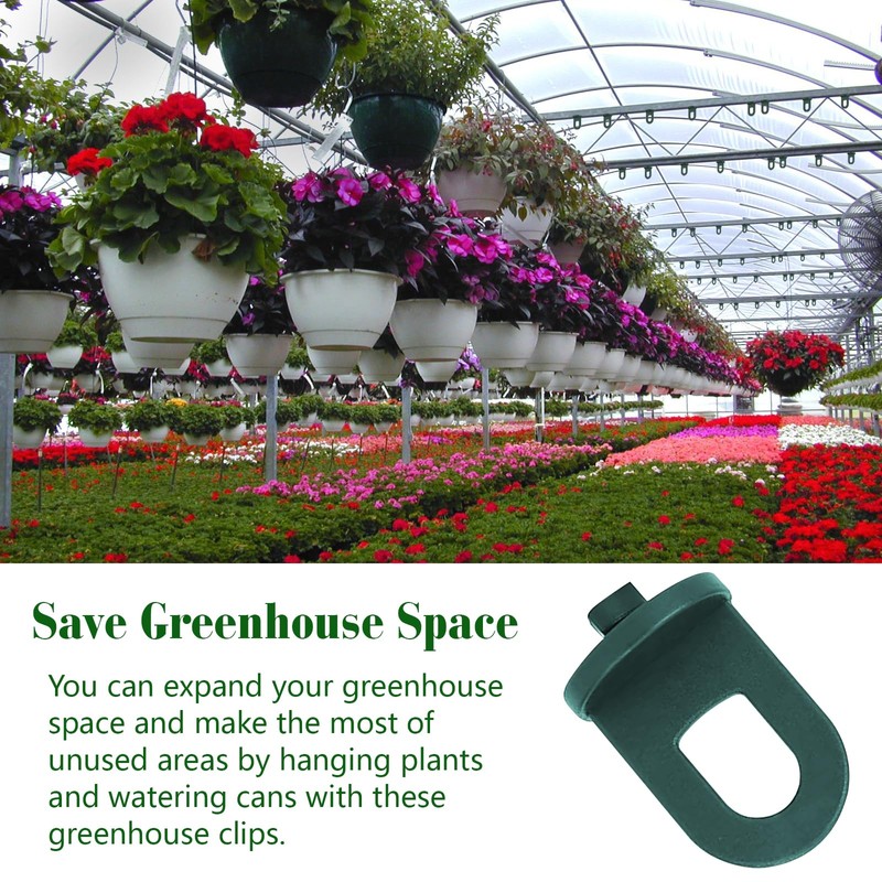 Hopton Greenhouse Accessories - Sturdy Greenhouse Clips, Clips for Greenhouse,