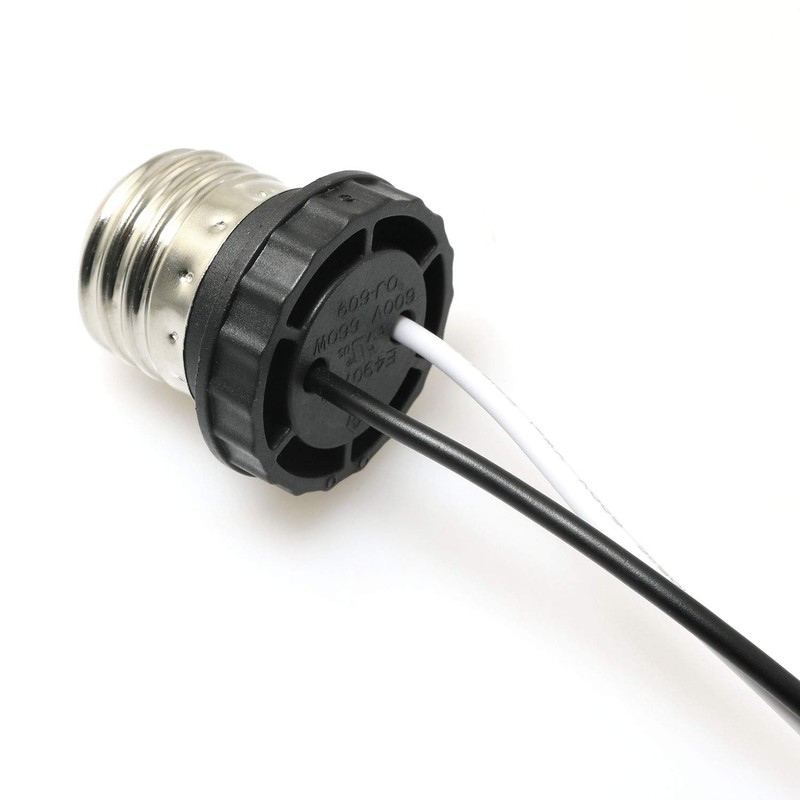 RLECS - Adaptador de enchufe E26 (2 unidades, con rosca