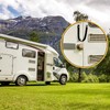 Tallew 2 Sets RV Sliding Door Straps with Button Snap