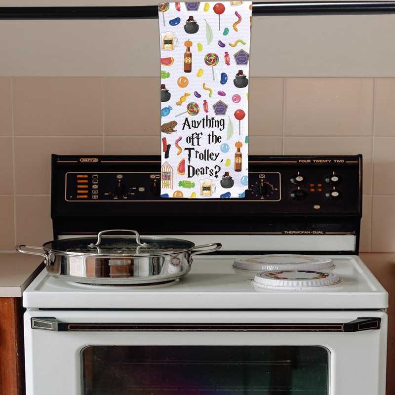 FUNYSO Wizarding Snacking Dish Towel Wizard Witches Gift Wizard Lover