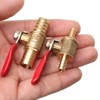 ExcInter 12mm Hose Barb Inline Water/Air Gas Fuel Line Shut-Off