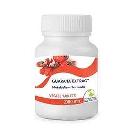 Pure Guarana 2000mg Veggie Natural Health Food Supplement Vitamins 90 Capsules Metabolism Formula
