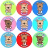 144 I was Brave - Teddy Bravery Reward Stickers Teachers,