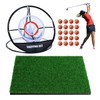 heizi Approach Practice Set Golf Mat Golf Net with 20