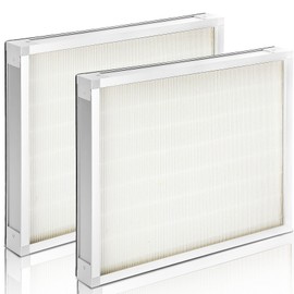 2 Packs F301H HEPA Filter, AS-550 Air Scrubber Stage 2 HEPA 550 Air Filter Compatibile with BlueDri,16 x 19 x 2" Air Shield 550 HEPA Air Scrubber Filter for BlueDri, Dri-Eaz, Phoenix, and Bear