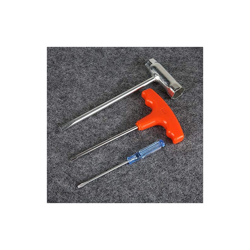 TOPINCN 3Pcs/Set Chainsaw Accessories, Pratical Metal Sleeve Socket Screwdriver Wrench