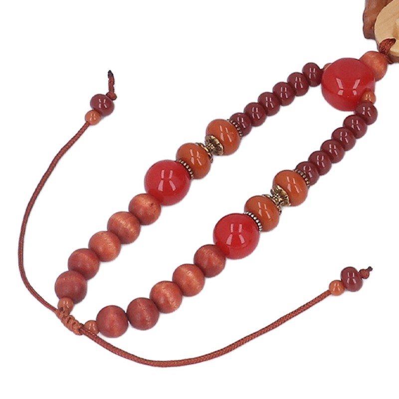 Buddha Car Pendant Peach Wood Exquisite Carving Mind Purification Wealth