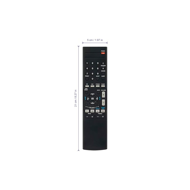 RC-157 Replace Remote Control Compatible with Sherwood AM/FM Stereo Receiver