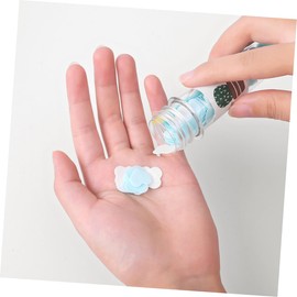 Kisangel 6pcs Portable Soap Sheets Reusable Soap Tablets for Travel Camping and Home Use Random Fruit Patterns Convenient Cleaning Flakes for Hand and Face Washing