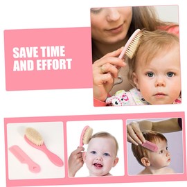 WOONEKY 2pcs Baby Scalp Scrubber Bath Brush Soft Hair Cleaning Brush for Infants Massaging Scalp for Healthy Hair Relief