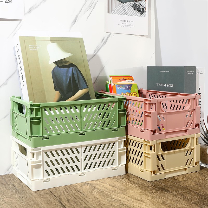 Royouzi Folding Box, Pack of 4 Folding Storage Baskets (25