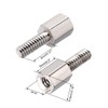 sourcing map 4#-40 5+8mm F/M Brass Hex Standoff Spacer Screws
