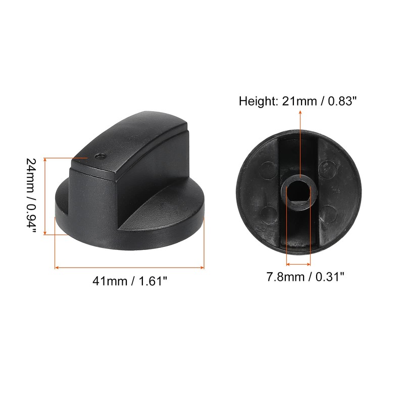 MECCANIXITY Stove Knob Replacement 41m x 24mm Cooktop Knob Burner