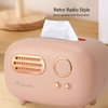 Tissue Box Holder Cute Radio Style Wide Opening Anti Slip