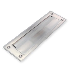 Amig - Letter Slot for Letterbox | For Interior and Exterior Walls or Doors | Letter Slot Made of Stainless Steel | Size 254 x 78 cm | Slot Dimensions: 198 x 48 mm | Silver Colour