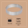De Buyer Tart Ring with Perforated Straight Rim Stainless Steel,