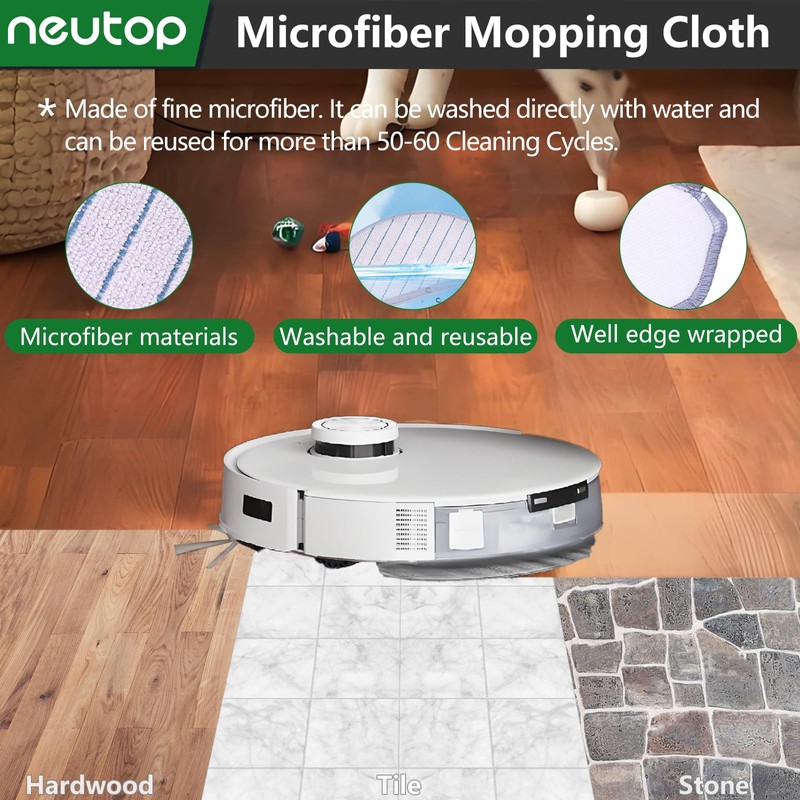 Neutop Replacement Parts Compatible with Ecovacs Deebot N20/ N20 Plus/