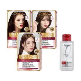 L'Oreal Paris 로레알파리 엑셀랑스 크림 염모제 3개 + 랜덤 제품 100ml [6.54호] L'Oreal Paris Excellence Cream Hair Color 3 Pack + Random Product 100ml [6.54]