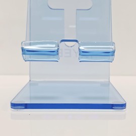 TAYEEN Acrylic Phone Holder – Aesthetic Clear Phone Stand for Desk, Compatible with 4”-12” Devices – Stylish Office Decor, Work from Home Essential, Minimalist Tablet Dock for All Phones & Tablets