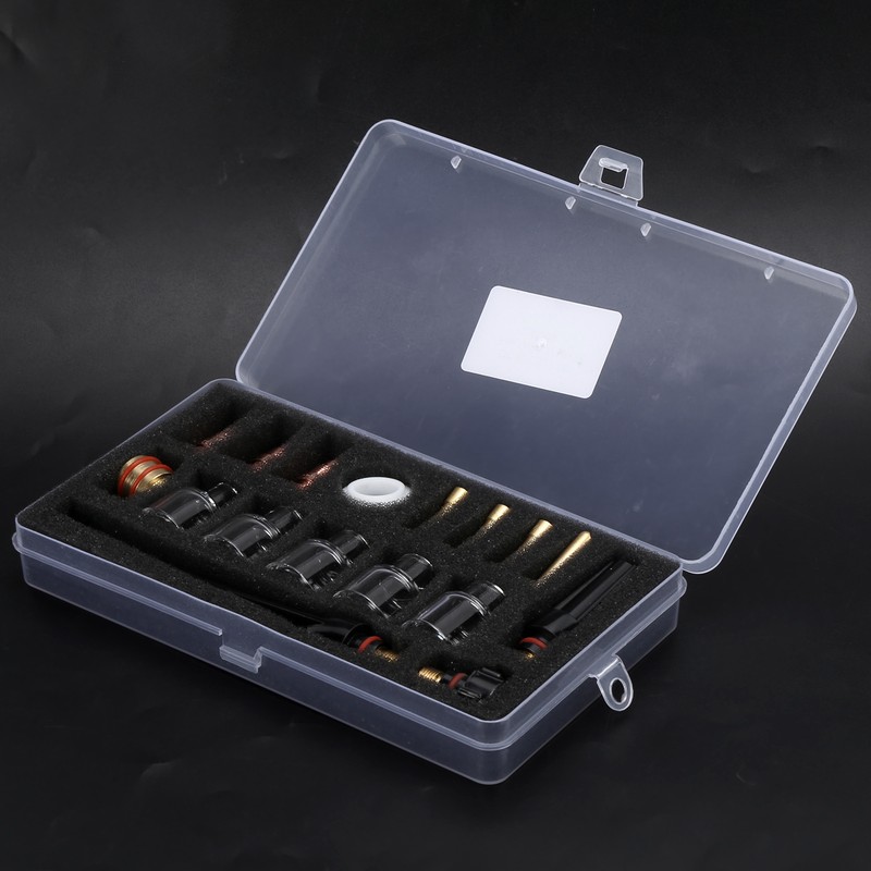 Welding Torch Accessories Kit Glass Cup Nozzle Welder Consumables for