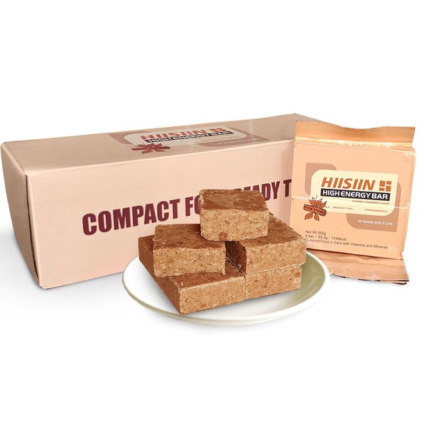 20 years shelf life！Emergency Food Supply 6 Pack,Caramel Cinnamon High