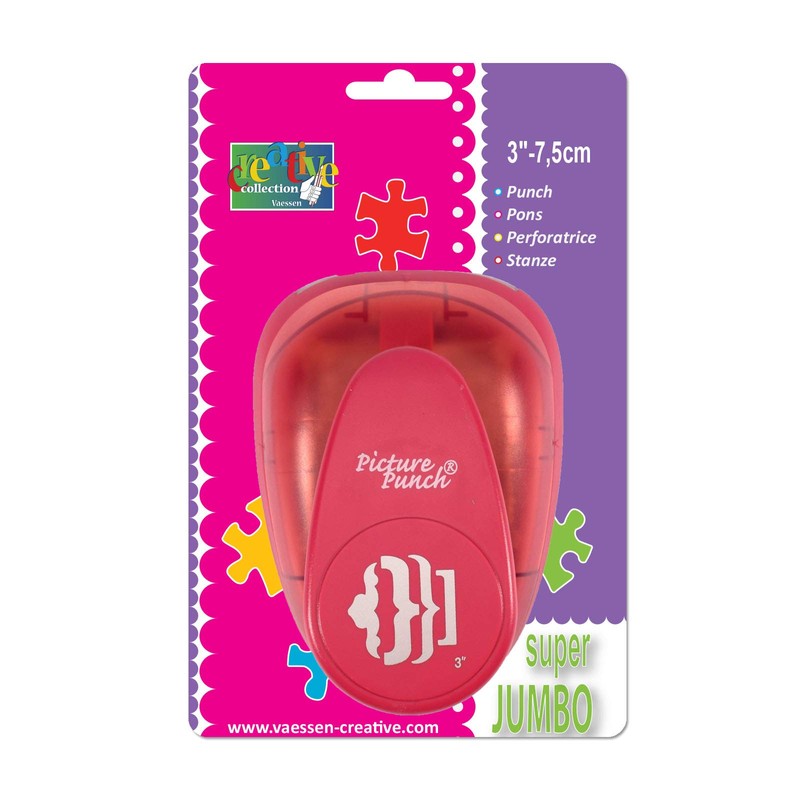 Vaessen Creative Craft Paper Punch, Symbols, X-Large, for DIY Projects,
