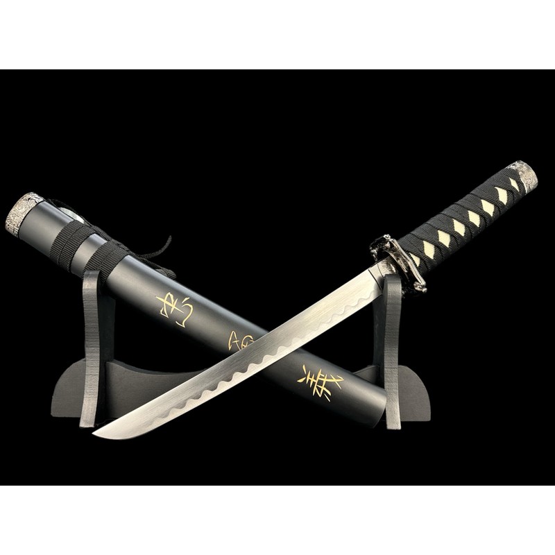 Japanese Tanto Letter Opener with Display Stand Tanto Dagger -