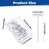 ZEYIYER Pack of 100 T-pins, 2.7 cm, iron wig needles