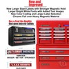 Ultimate Magnetic Toolbox Label organizer set for tool chest, boxes,