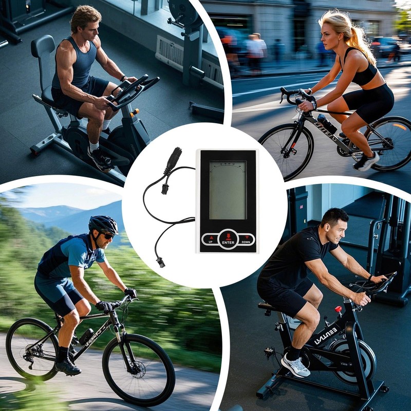 Elliptical Speedometer | Exercise Cycle Computer with LCD Display,Speed Calorie
