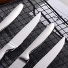 TAFAAL Set of 12 Stainless Steel Steak Knives, Corrosion Resistant,