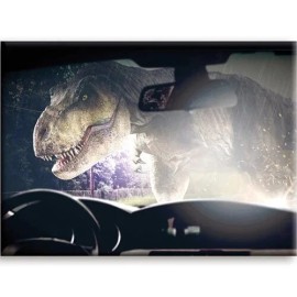 Aquarius Jurassic World Magnet NEW * T-Rex Photo Dinosaur Magnet * Flat 3.5 x 2.5 Inches