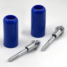 LEXOR Motorcycle Engine Guard Universal Slider Protector Fall Crash Guard Left and Right Set of 2 Blue