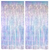Tinsel Curtains Iridescent Glitter - GREATRIL Photo Background Curtain Metallic