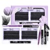 100D 200D Dramatic Soft Kit l Mega Volume Lashes, D-Curl,
