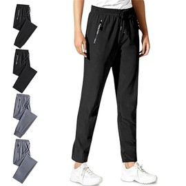 Generic Unisex-Adult Stretch Active Hiking Pants, Black (Straight), XX-Large