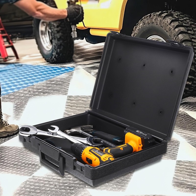 sourcing map Hard Carry Case 6.5" High-Density Polyethylene Empty Tool