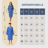 Dorian Home Unisex Microfibre Bathrobe with Practical Pockets and Hood,