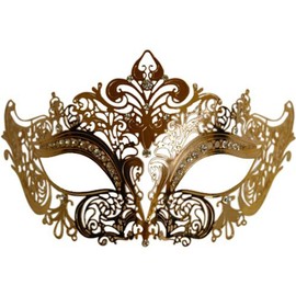 KBW Global Corp Gold Metal Venetian Mask