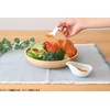 World Create viv Hasamiyaki Sauce Pot & Spoon, Beige Kotori