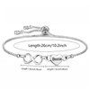 Yumioxa 2025New Delicate Chain Infinity Pendant Kinship Bracelets Jewelry for