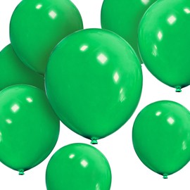 HYKJNBW HYKJNBW Green Balloons 12 inch 50 pack Strong Thicken Green Latex Balloons Round Helium Balloon for Birthday Kids Party Weddings Baby Shower Christmas Decorations Accessories