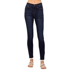 Judy Blue Women's High Waist Skinny Jeans with Handsanding 82253 (Blue, 9)