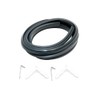 Universal 3 Sided Cooker Oven Rubber Door Seal + Clips.