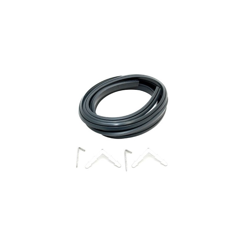 Universal 3 Sided Cooker Oven Rubber Door Seal + Clips.