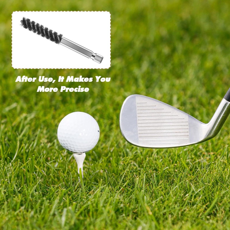 Xindojuz 4 PCS Golf Clubs Head Hosel Brush, Stainless Steel